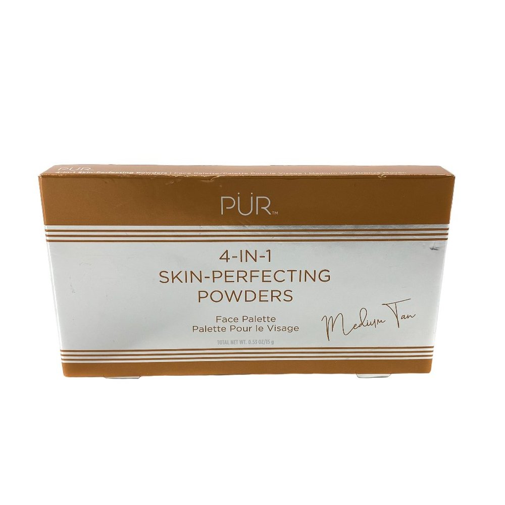 PUR 4-in-1 Skin-Perfecting Powders Face Palette Medium Tan - NIB Sealed